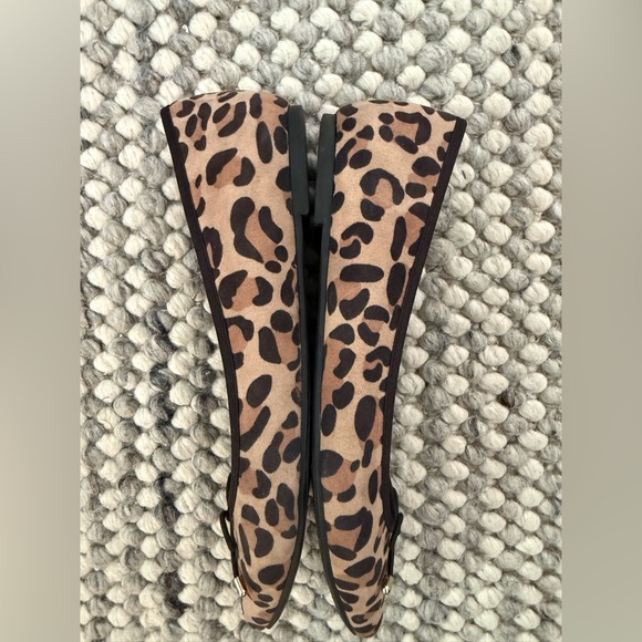 Merona Leopard Print Point Toe Flats Size 8 - Picture 4 of 6